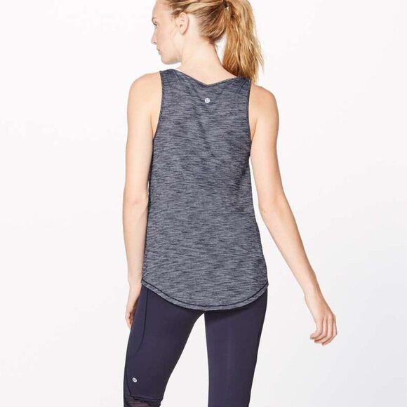 Lululemon Do The Twist Tank Heathered Navy Size 8 - Picture 3 of 8